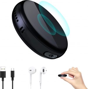 iYuhui 64GB Digital Portable Mini Magnetic Voice Activated Recorder with Playback, Small Secret Music Recording Devices Audio MP3 Recorder for Lecture Meetings Dictation, HYX2401