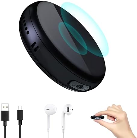 iYuhui 64GB Digital Portable Mini Magnetic Voice Activated Recorder with Playback, Small Secret Music Recording Devices Audio MP3 Recorder for Lecture Meetings Dictation, HYX2401